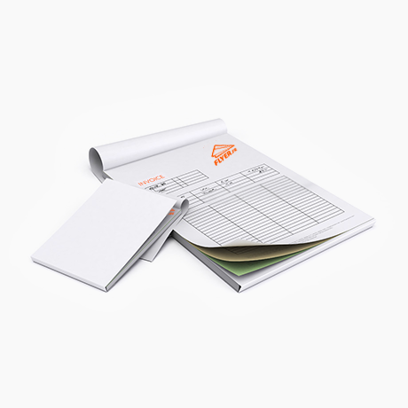 Blocs papier autocopiants, 3 feuillets, avec intercalaire